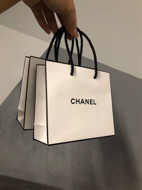 chanel paper bags